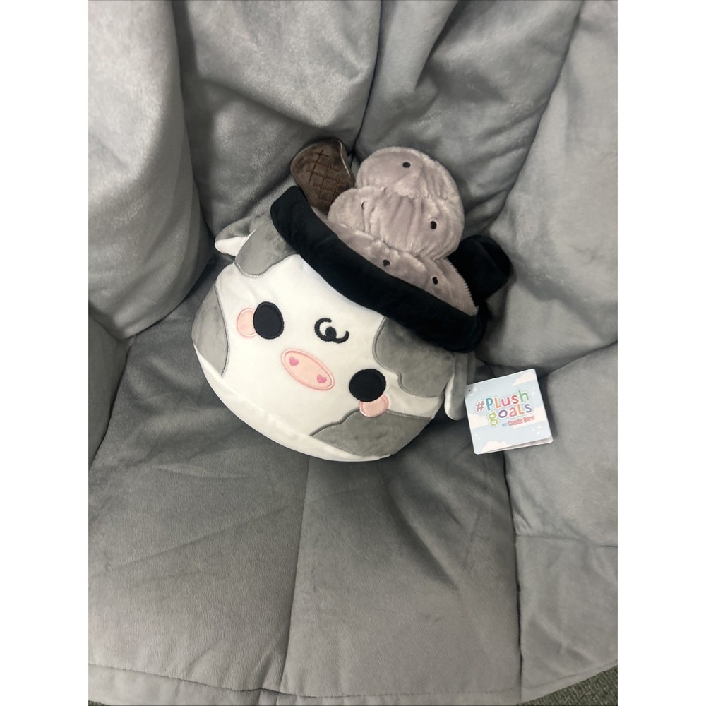 MOO SHAKES SERIES 1 BLACK SESAME MOOSHAKE Cuddle Barn Kawaii 11" Plush